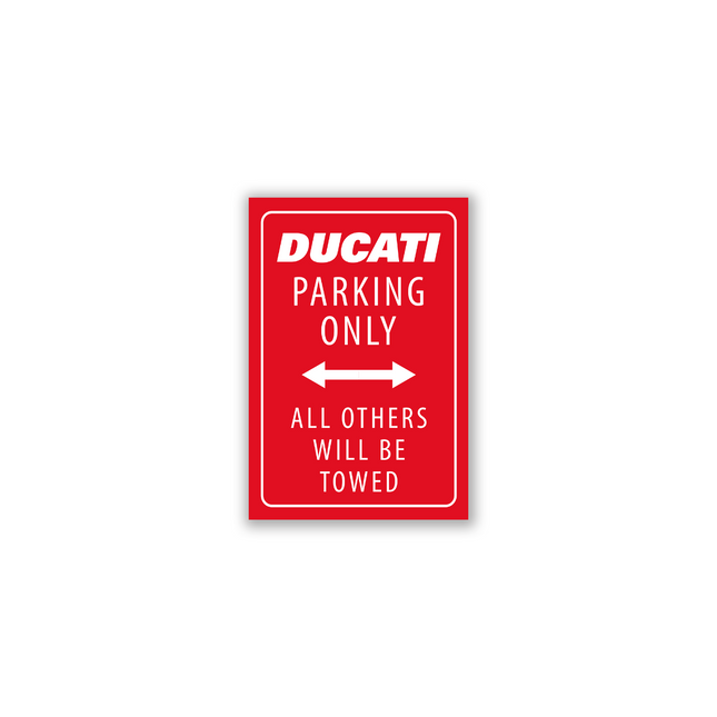 Ducati Red Parking Only Magnet