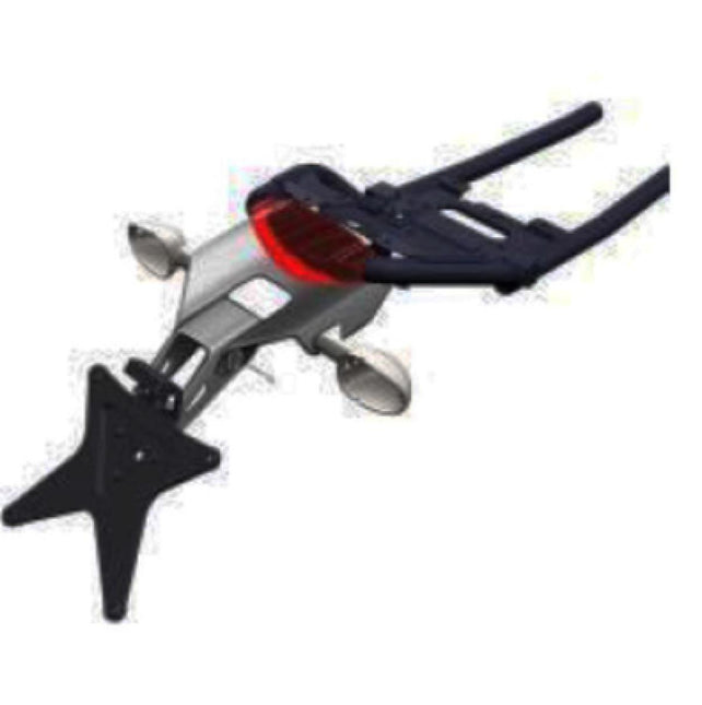 Ducati Aluminium Number Plate Support