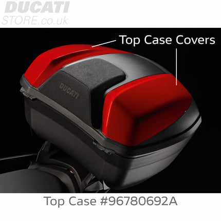 Ducati Cover Set for Plastic Top Case Red