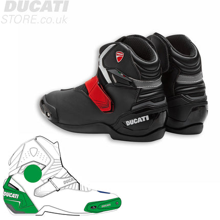 Ducati Theme Technical Short Boots