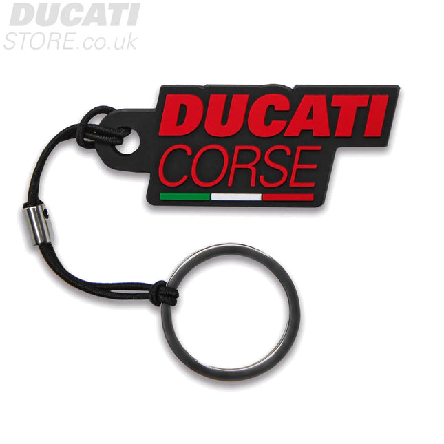 Ducati Corse Logo Keychain Black