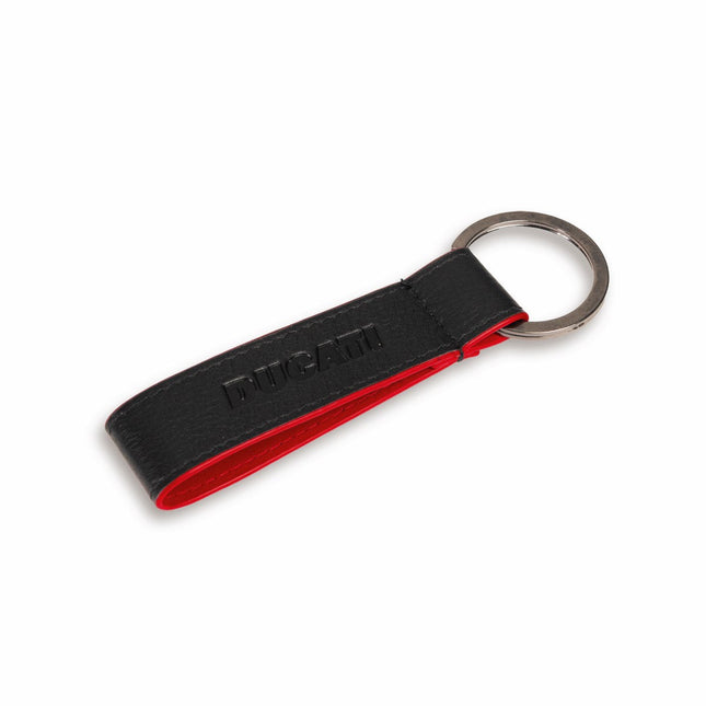 Ducati Firma Leather Key Ring