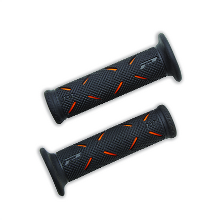 Ducati Pair of Handgrips Orange-Black