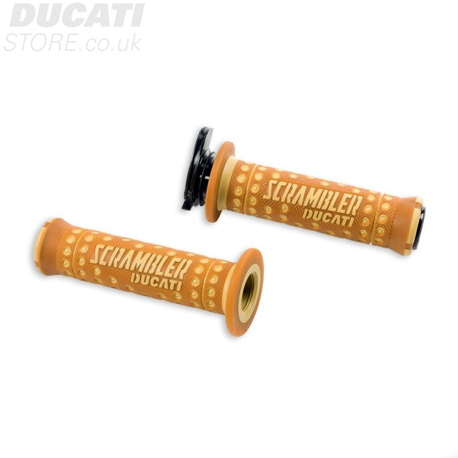 Ducati Pair of Flat Track Handgrips Sand