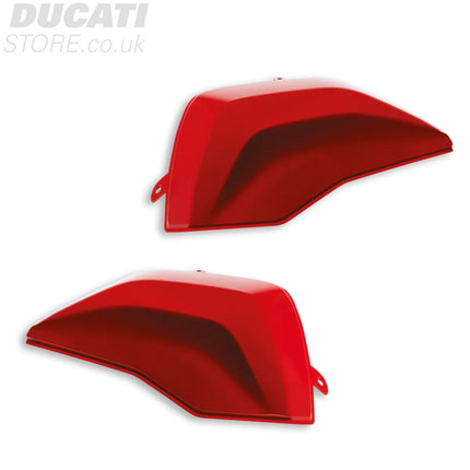 Multistrada V4 Rally Set of Covers for Rigid Side Panniers Black - 96781561AH