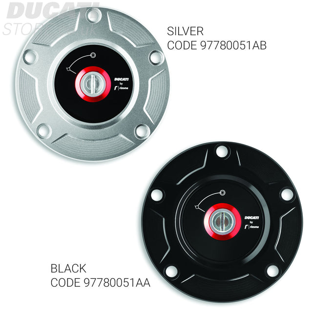 Rizoma Billet Aluminum Fuel Tank Cap - Black - 97780051AA