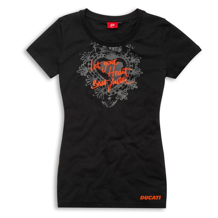 Ducati Ladies Graphic Art Red Shock T-Shirt