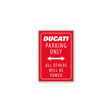 Ducati Red Parking Only Magnet