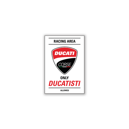 Ducati Corse White Magnet