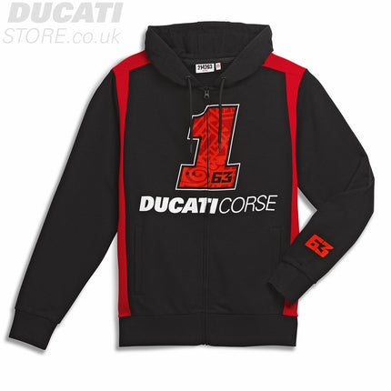 Ducati PB #1 Black Line Hooded Sweatshirt