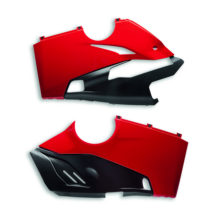 Ducati Akrapovic Lower Fairings Red V4R