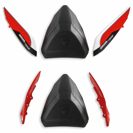 Ducati Passenger Seat Cover in Plastic Fibre Red
