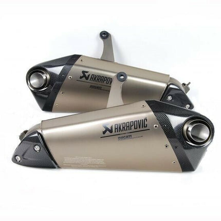 Ducati Akrapovic Titanium Racing Silencers