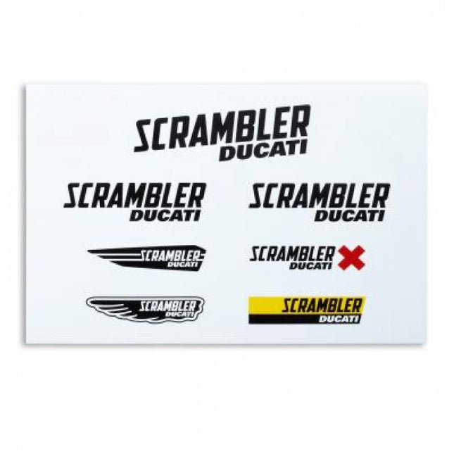 Ducati Scrambler Multi Logo Stickers