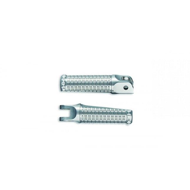 Set Of Footpegs Ducati By Rizoma Racing Silver