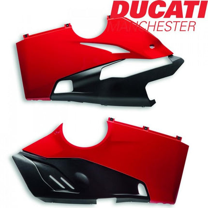 Ducati Akrapovic Lower Fairings Red V4 V4S